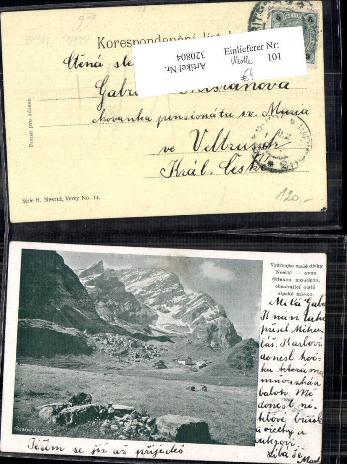 320804,Reklame Nestle Gebirgslandschaft