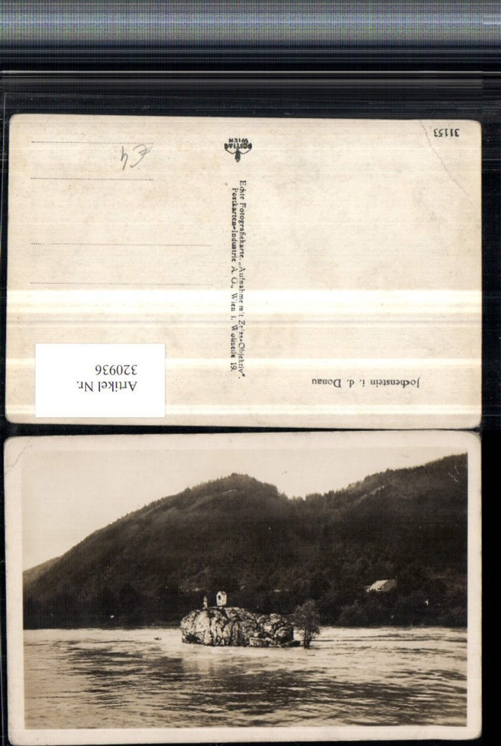 320936,Jochenstein in d. Donau b. Untergriesbach Felsen
