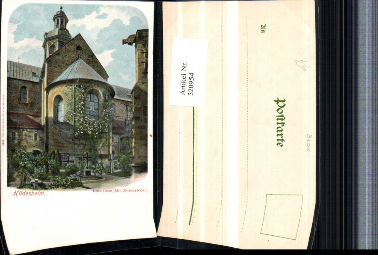 320954,Hildesheim Dom Kirche m. 1000-jährigen Rosenstock