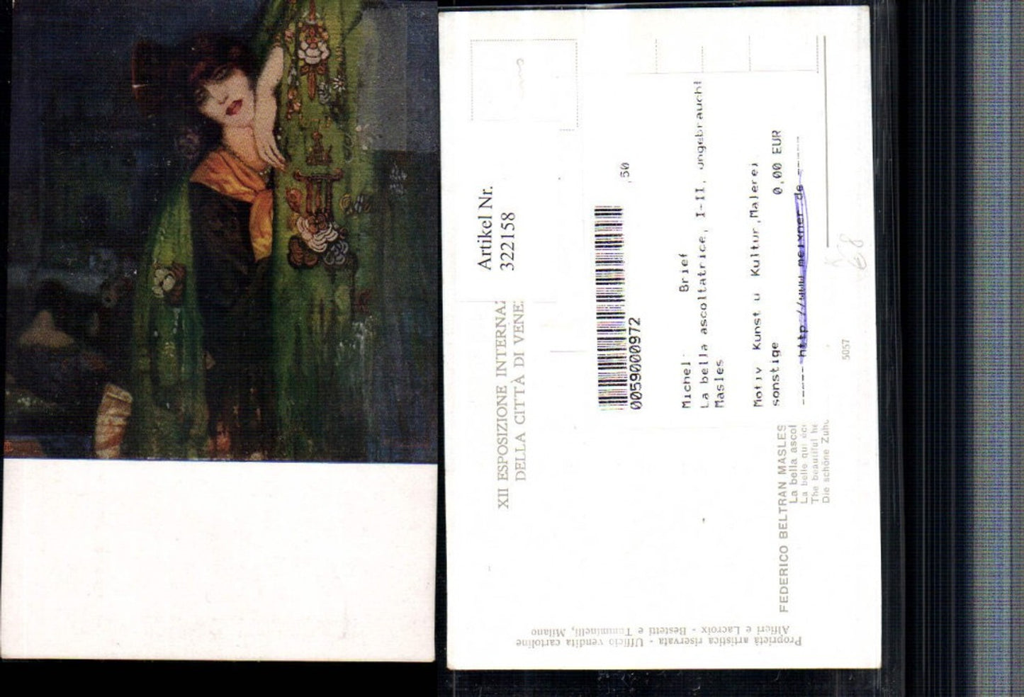 322158, Artist AK Federico Beltran Masles The Beautiful Listener Woman
