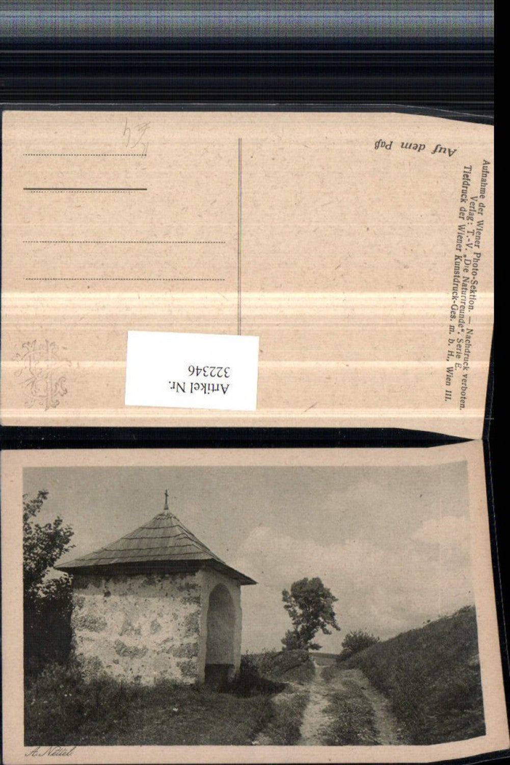 322346, Artist AK A. Nettel Chapel Pathside