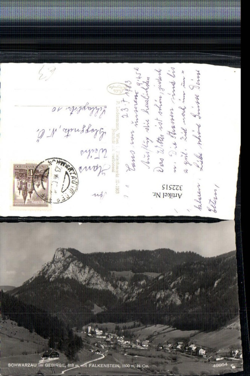 322515,Schwarzau im Gebirge Totale m. Falkenstein