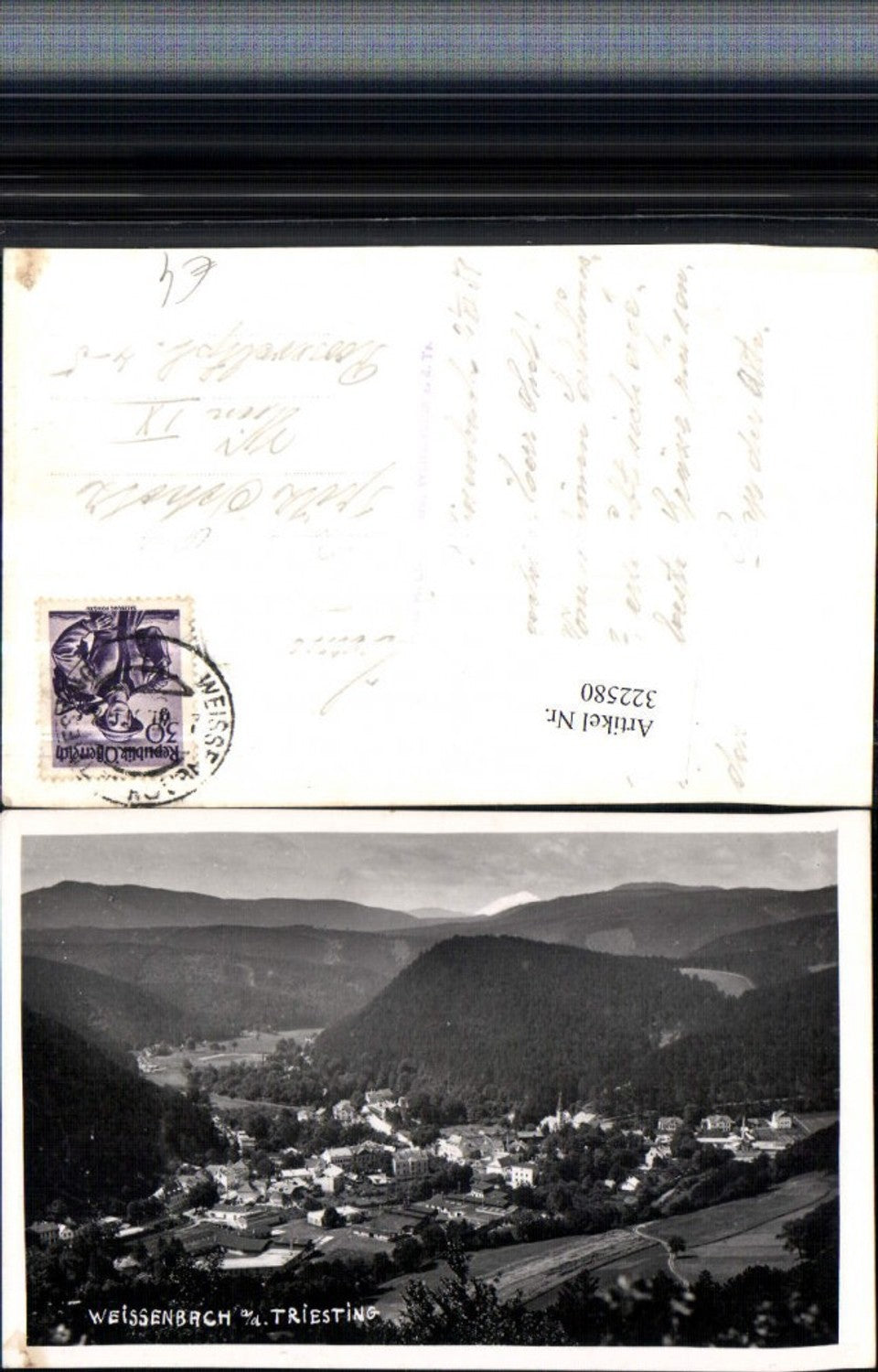 322580,Weißenbach an d. Triesting Totale Bergkulisse