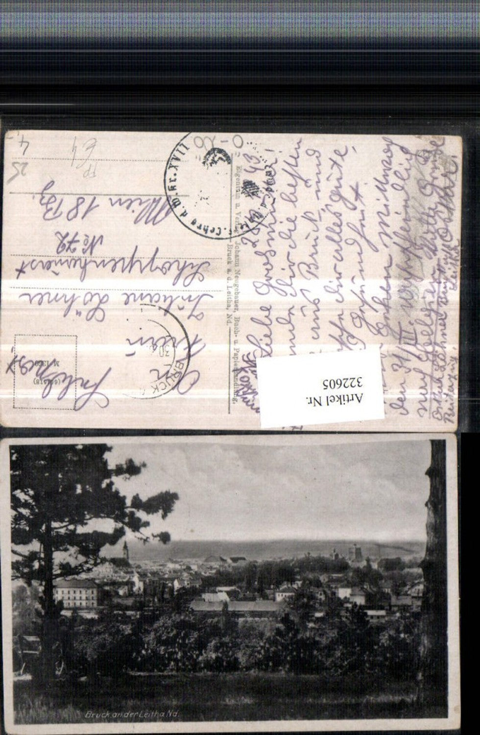 322605,Bruck an d. Leitha Totale Feldpost Lehrgang d. Wehrkreis XVII