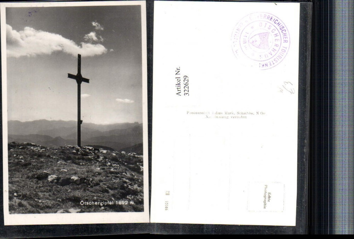 322629,Ötschergipfel b. Lackenhof Gaming Kreuz Bergkulisse