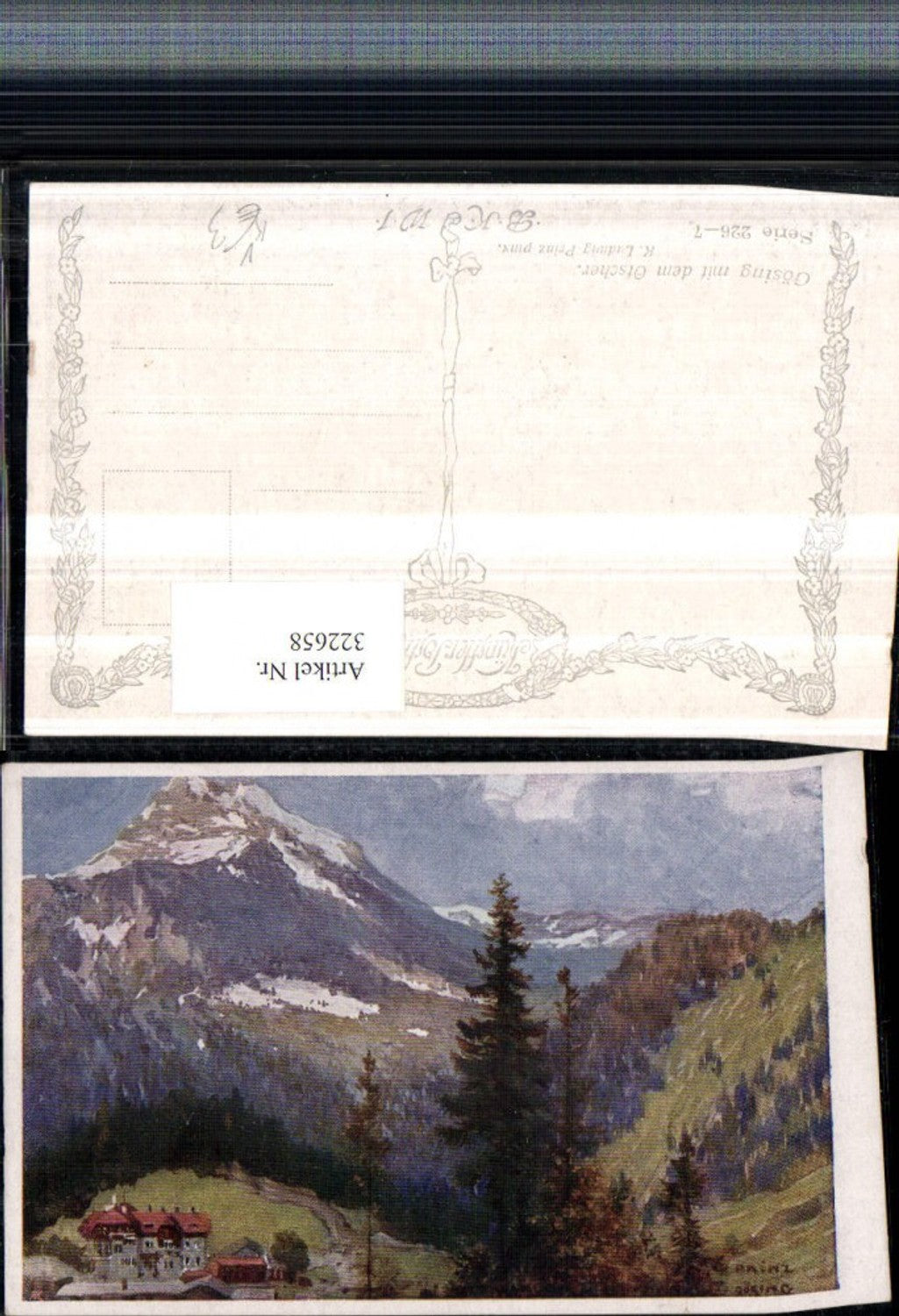 322658,Künstler AK K. Ludwig Prinz Gösing m. Ötscher Bergkulisse pub B.K.W.I. 226/7