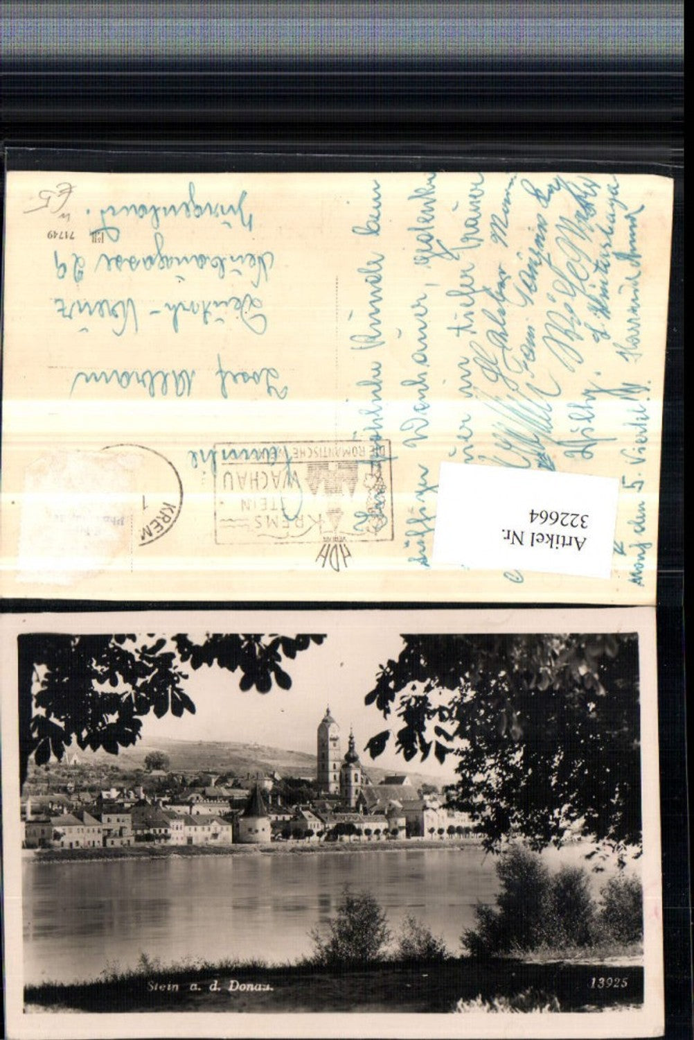 322664,Krems an d. Donau Stein Teilansicht Kirchen