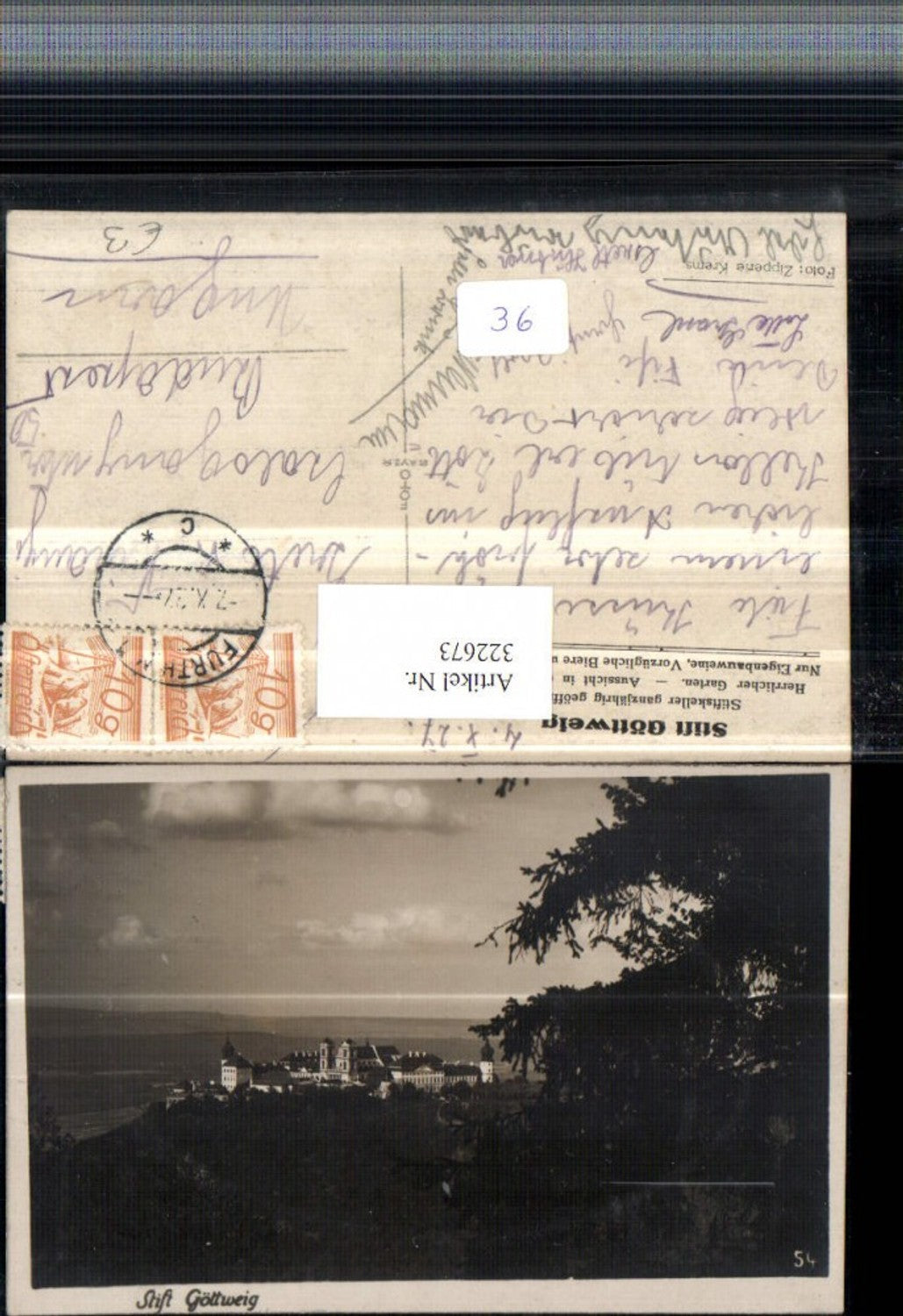 322673,Stift Göttweig b. Furth