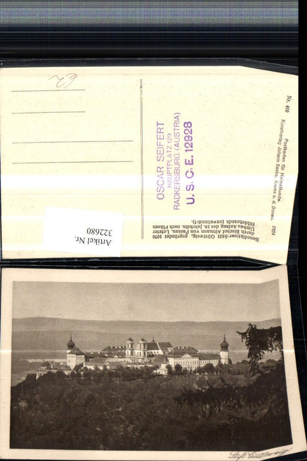 322680,Stift Göttweig b. Furth