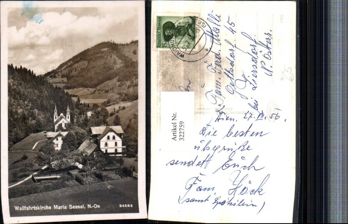322759,Wallfahrtskirche Maria Seesal b. Ybbsitz