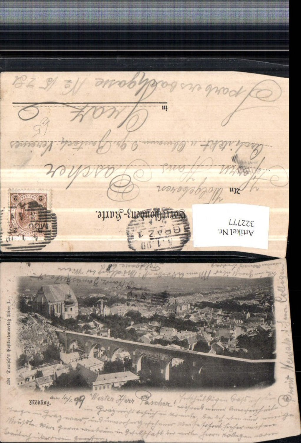 322777,Mödling Totale Brücke