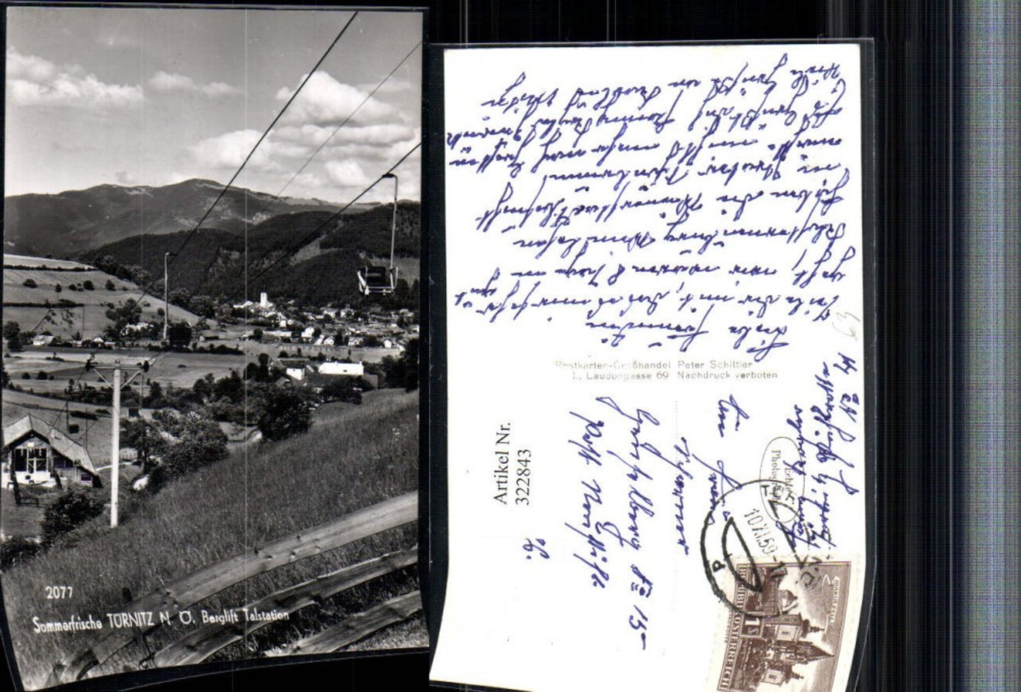 322843,Türnitz Totale Berglift Sessellift Talstation