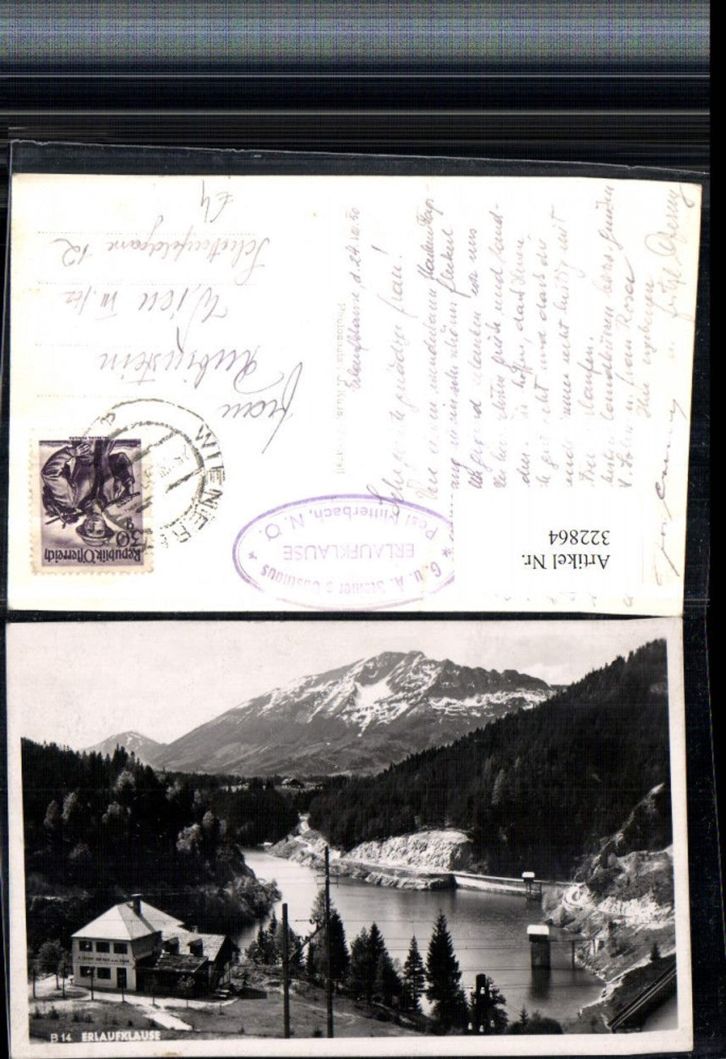 322864,Erlaufklause b. Mitterbach Gasthaus M. Steiner Bergkulisse