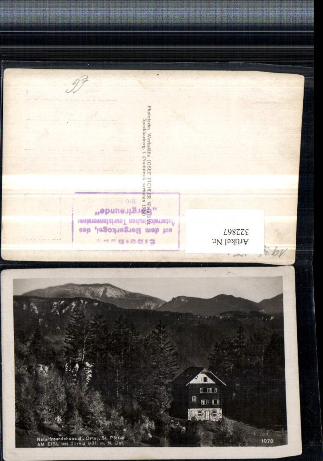 322867,Naturfreundehaus am Eibl b. Türnitz Bergkulisse