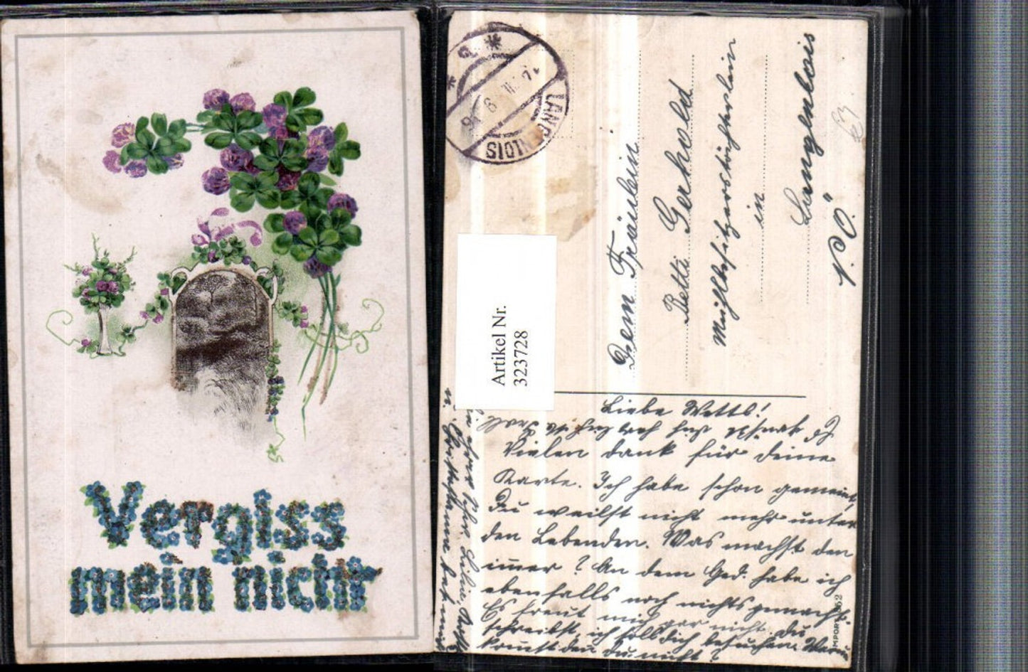 323728,Spruch Zitat Vergiss mein nicht Klee Kleeblätter