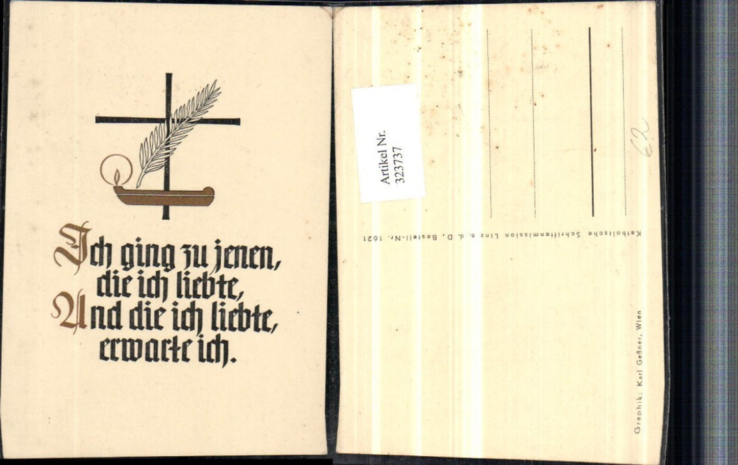 323737,Saying Quote Feather Cross Candle
