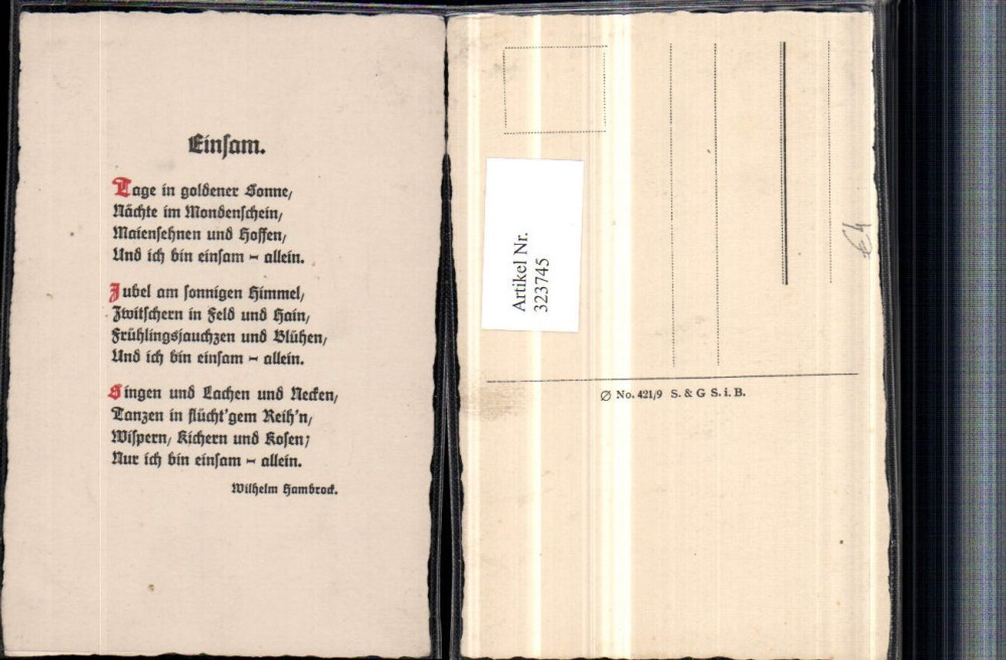 323745, Saying quote by Wilhelm Hambrock Lonely