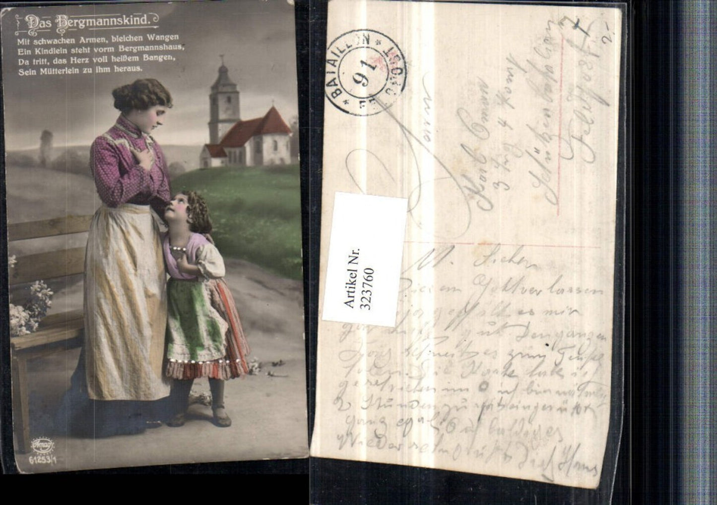323760,Spruch Zitat Das Bergmannskind Frau Mutter m. Kind Kirche