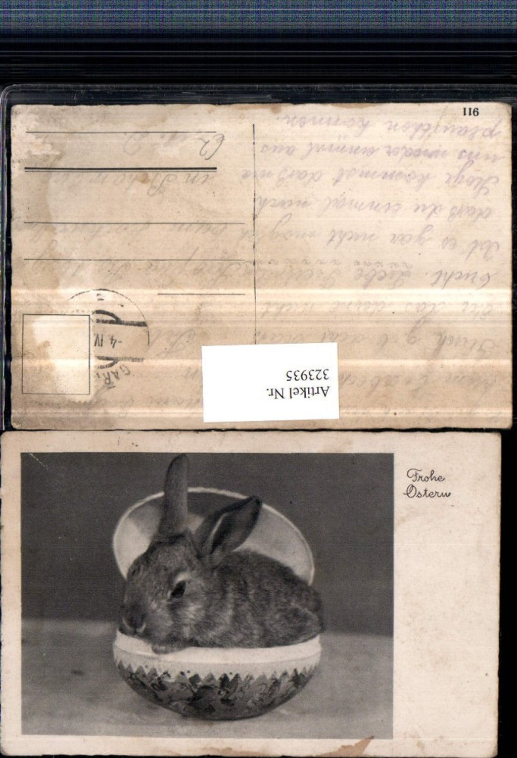 323935, Easter bunny in egg eggshell