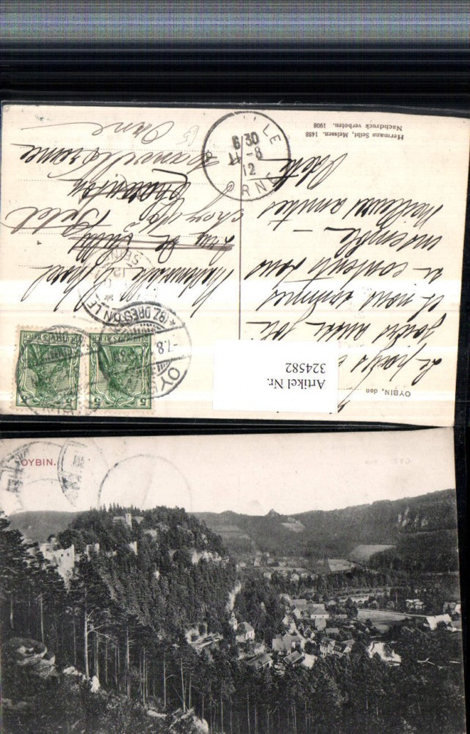 324582,Oybin Totale m. Burg