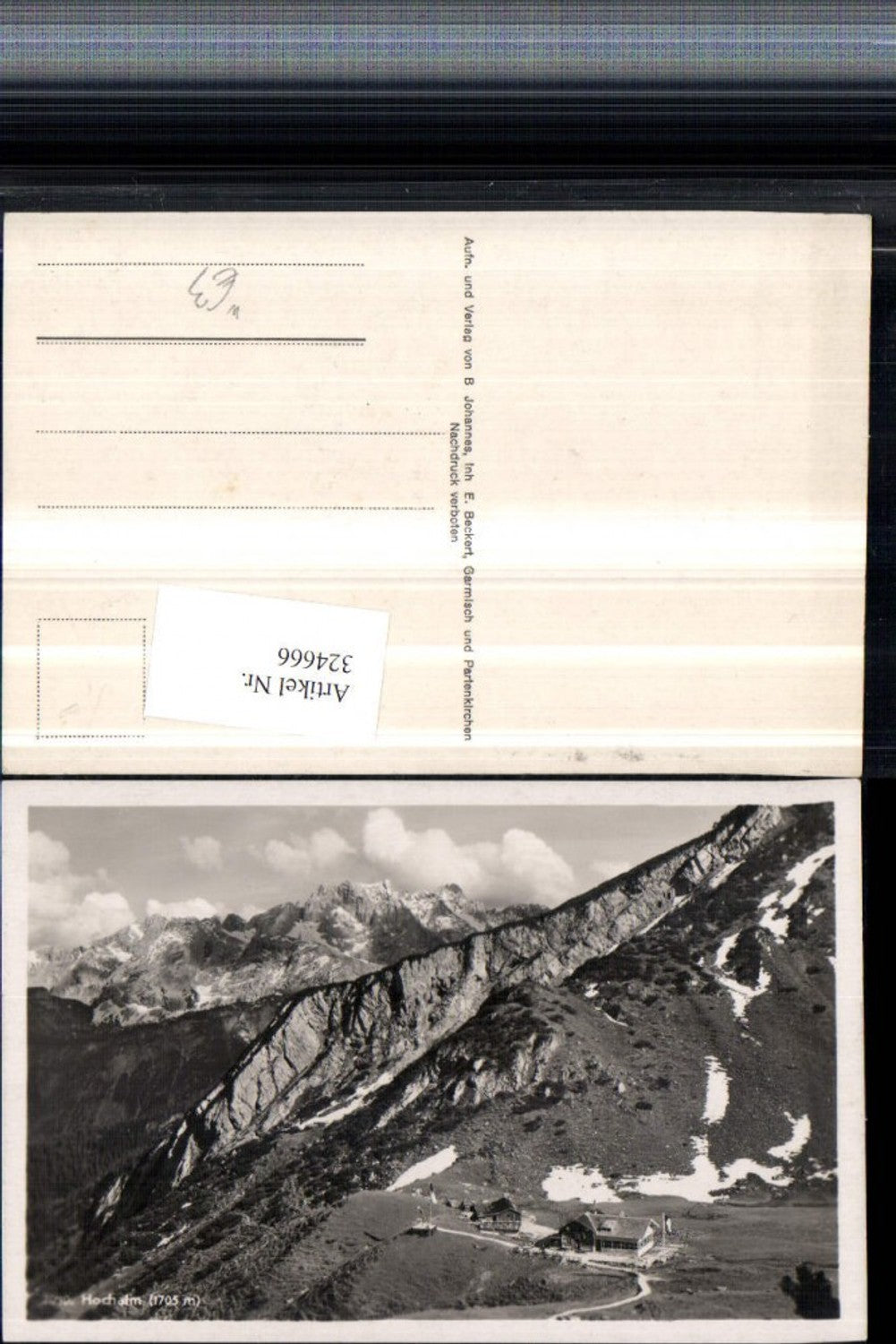 324666,Hochalm b. Garmisch Partenkirchen Berghütte Bergkulisse