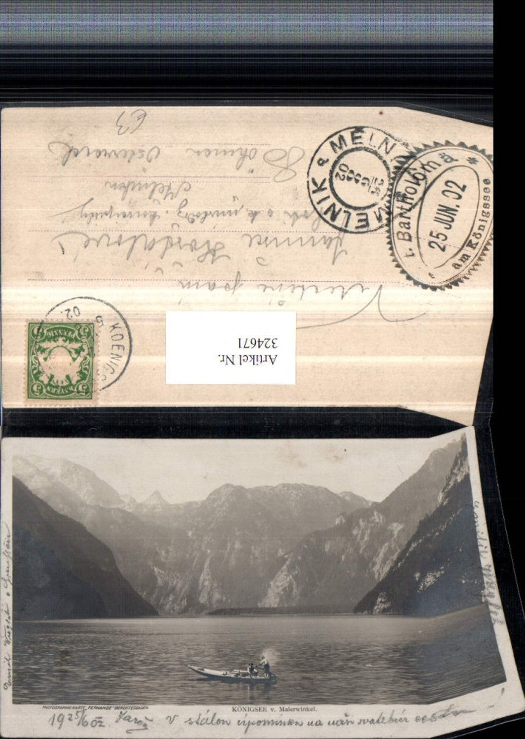 324671,Königssee See b. Schönau Bergkulisse Zille Boot