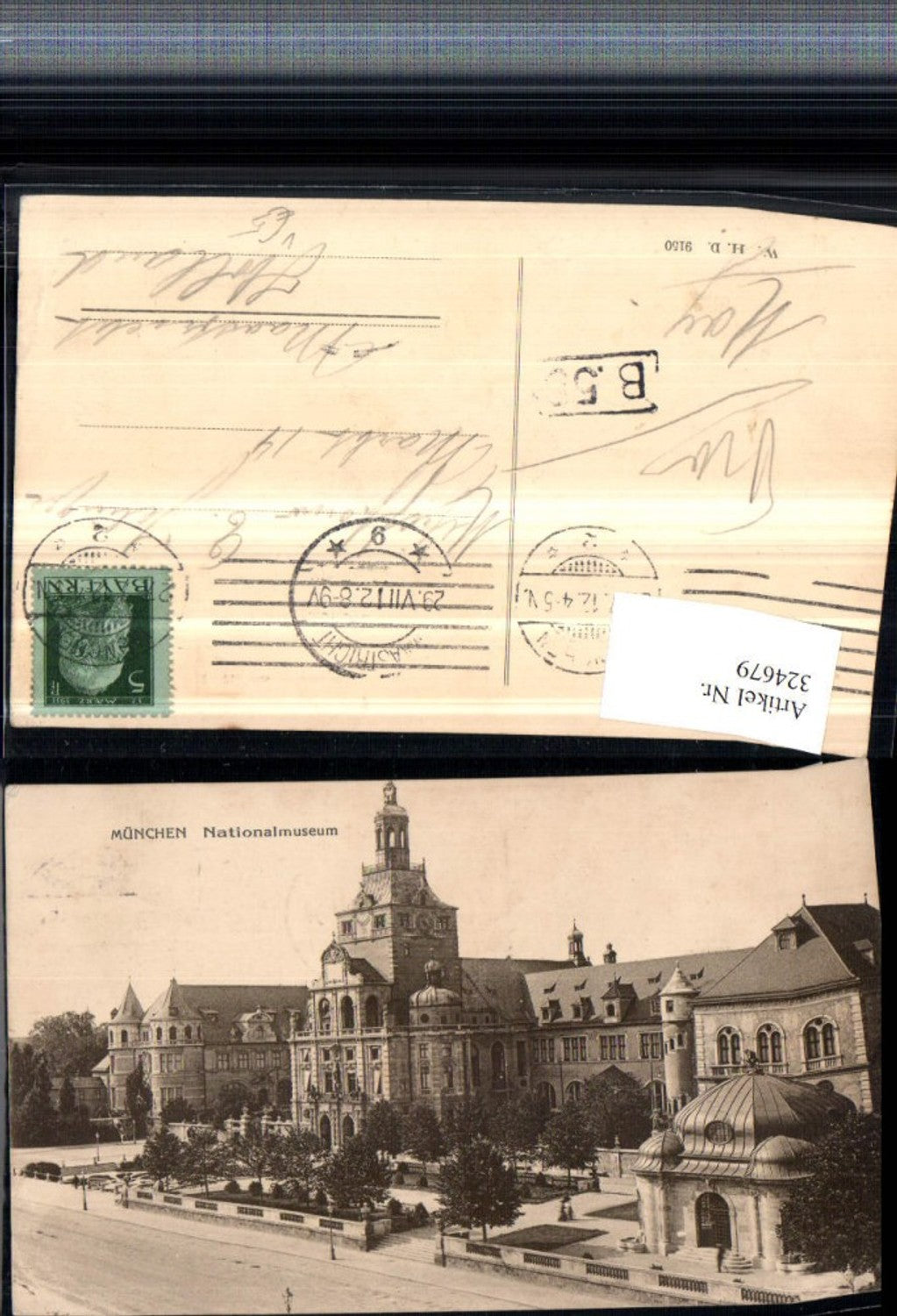 324679,München Nationalmuseum Gebäude pub W.H.D. 9150