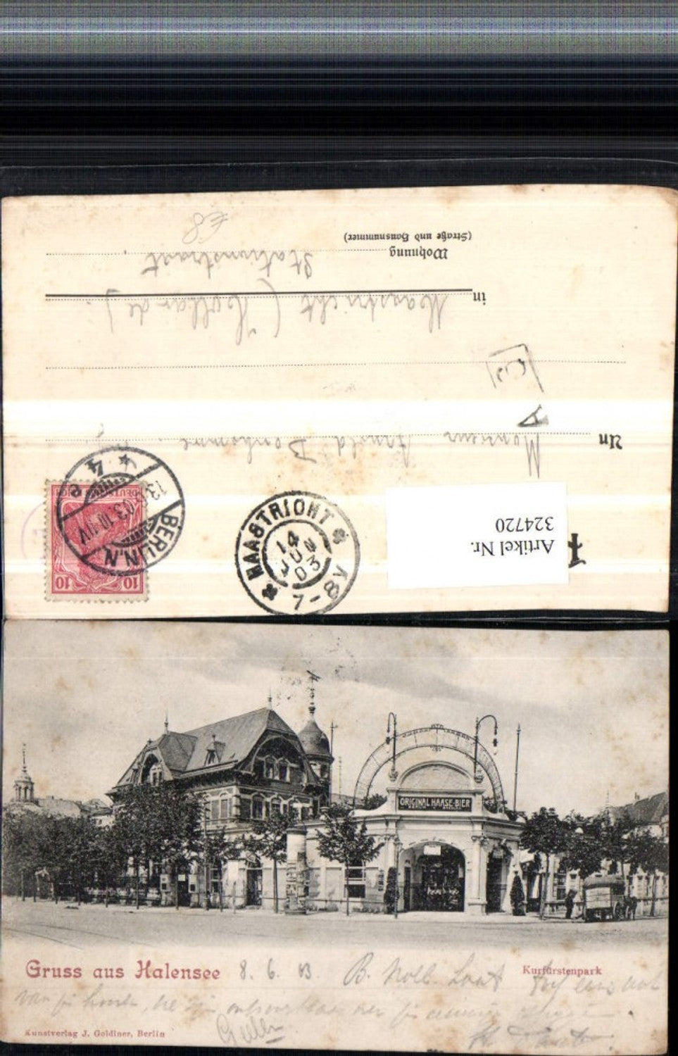 324720,Berlin Gruß aus Halensee Kurfürstenpark