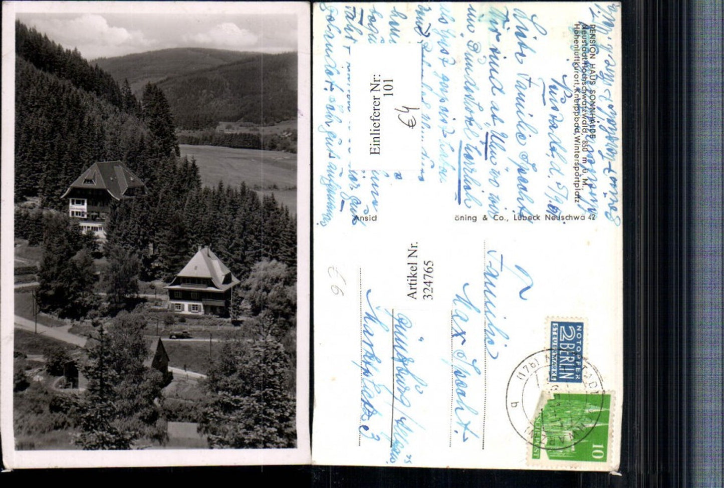 324765,Neustadt im Hochschwarzwald Pension Haus Sonnhalde