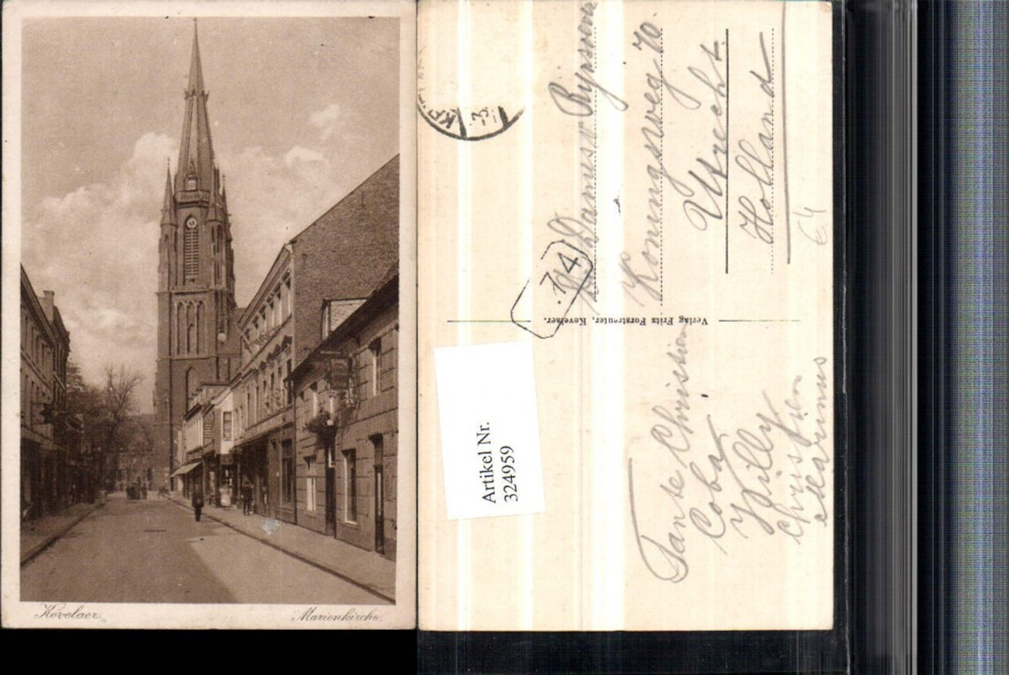 324959,Kevelaer Marienkirche Kirche Straßenansicht