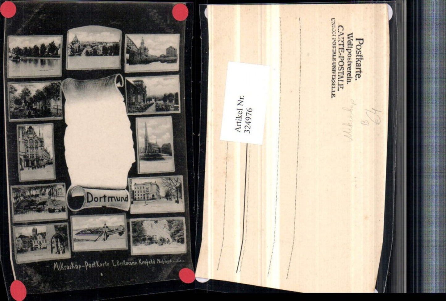 324976,Dortmund Schriftrolle Totale Kirche Brücke Denkmal pub Mikroskop Krefeld