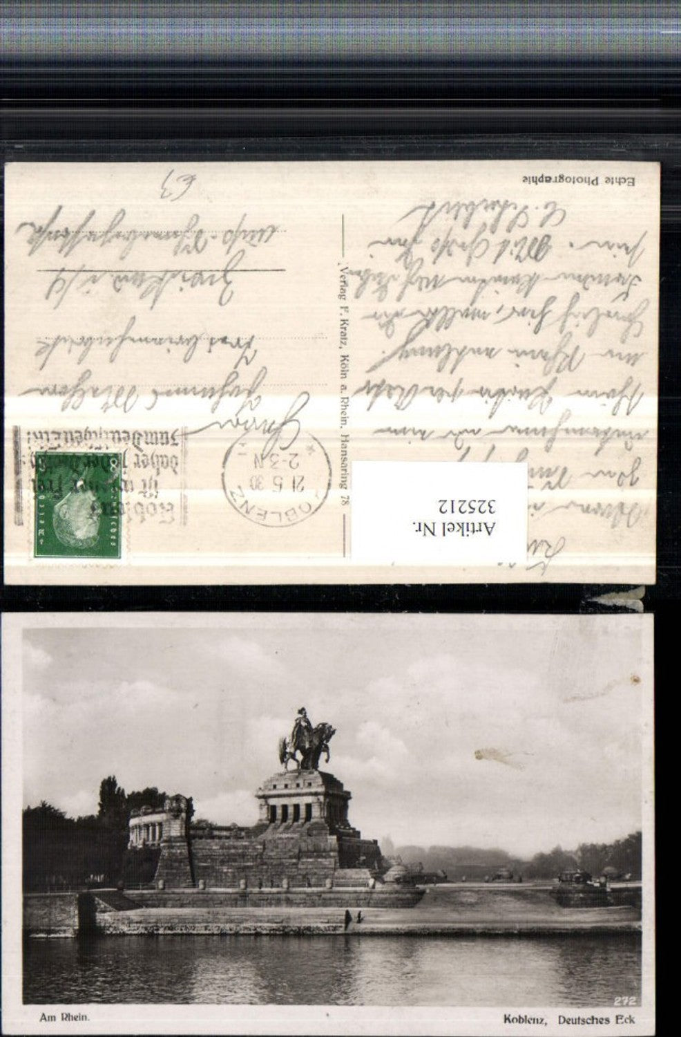 325212,Koblenz am Rhein Deutsches Eck Kaiser Wilhelm-Denkmal
