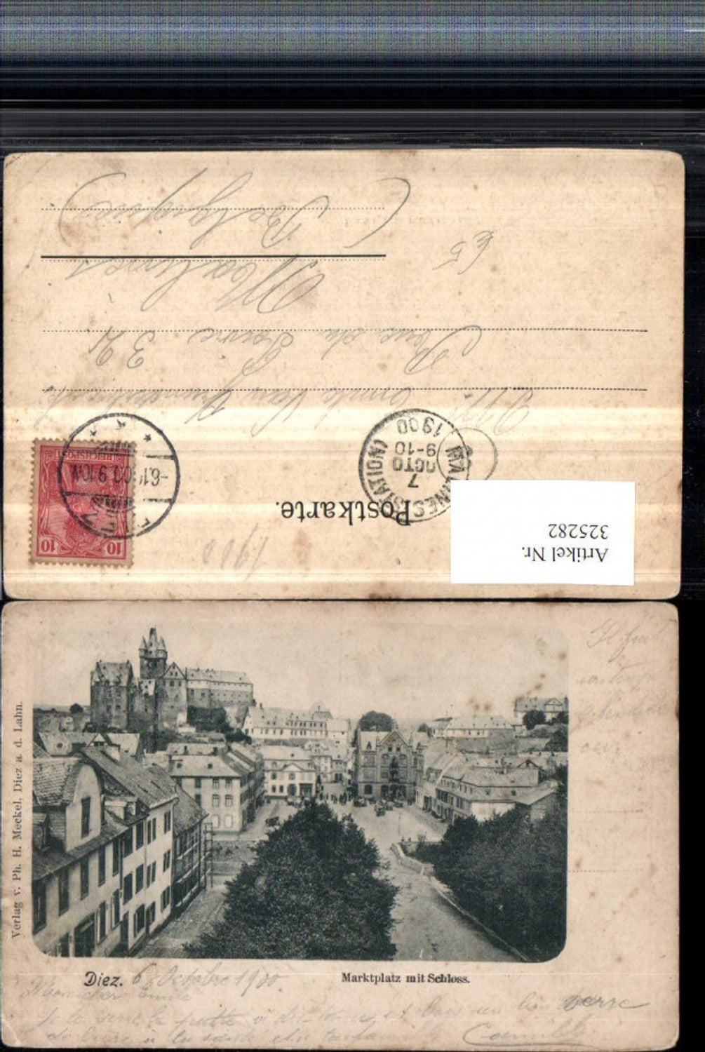 325282,Diez Teilansicht Marktplatz m. Schloss