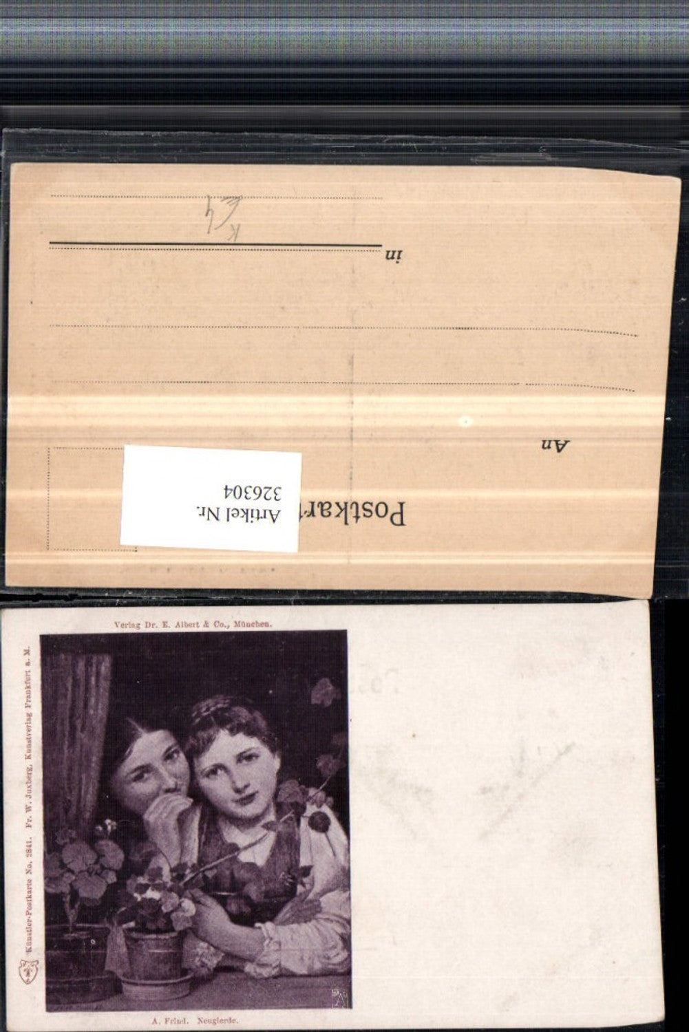 326304, Artist AK A. Frind Curiosity Children Girls whisper