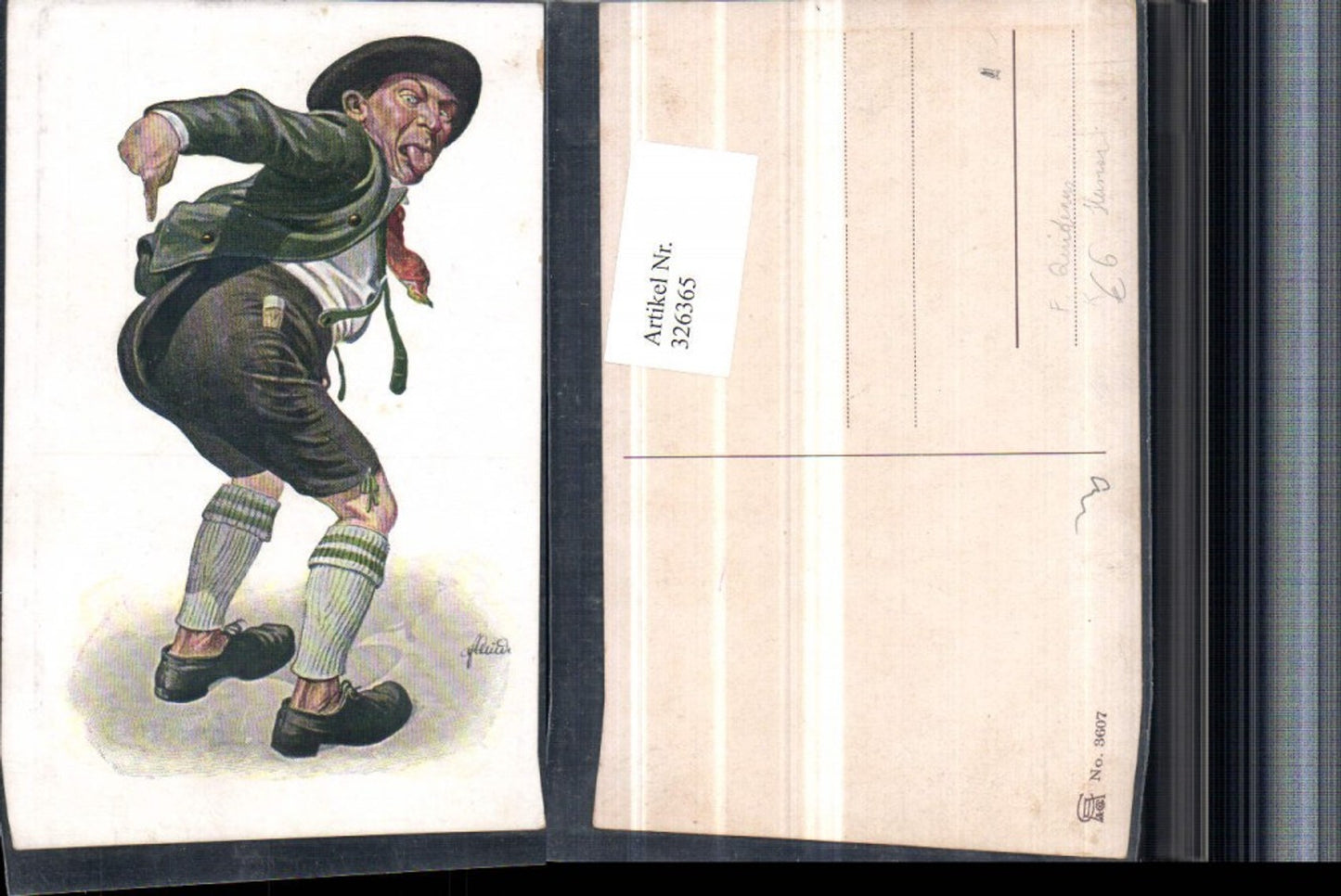 326365, Artist AK F. Quidenus, joke, humor, man, hat, buttocks, tongue sticking out