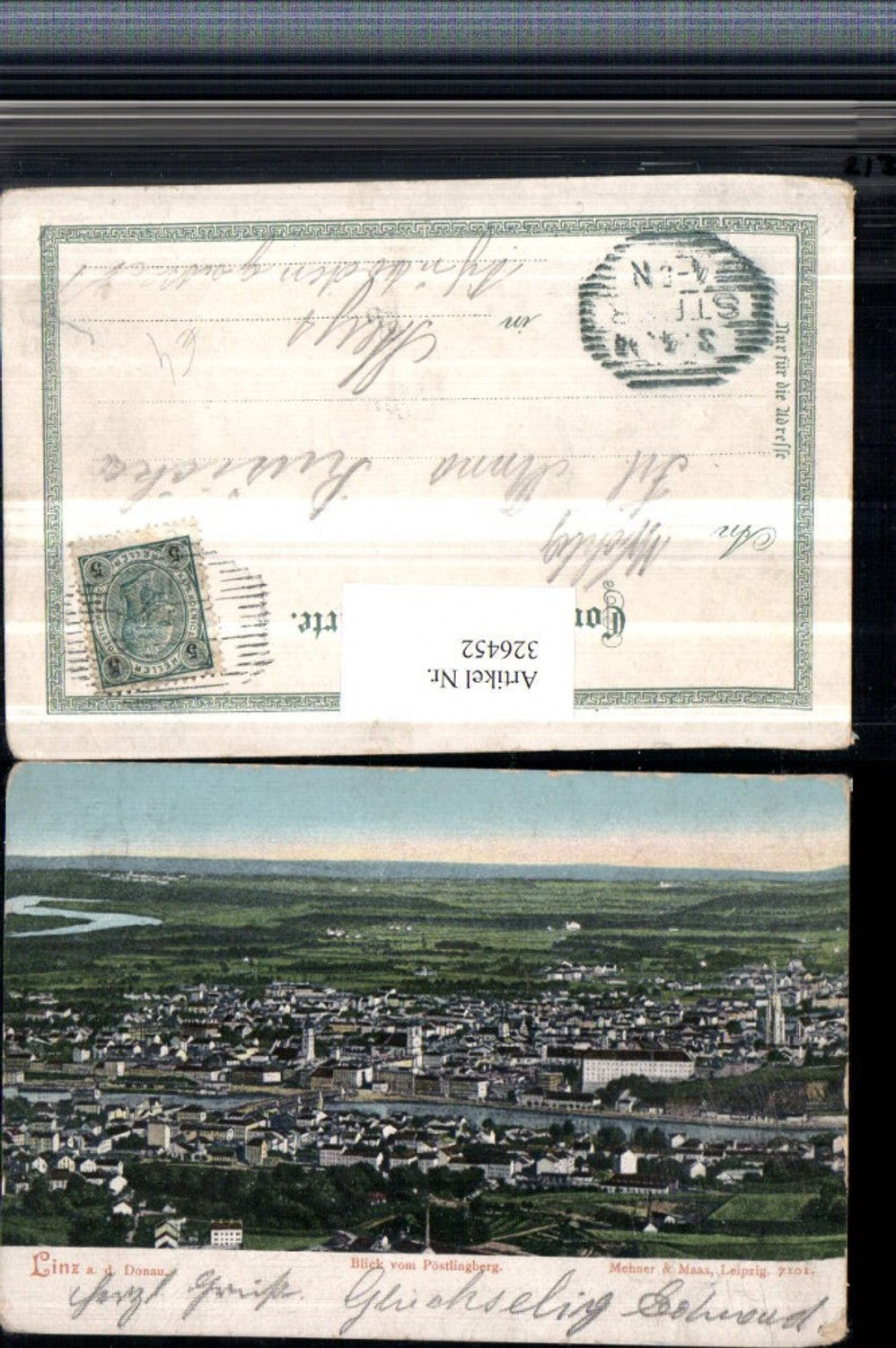 326452,Linz an d. Donau Totale vom Pöstlingberg