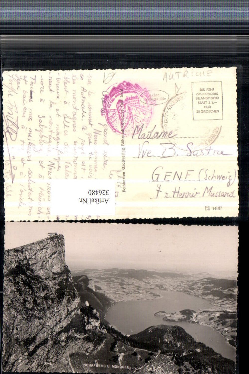 326480,Schafberg u. Mondsee b. St. Wolfgang