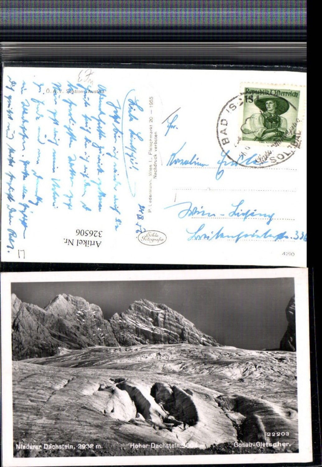 326506,Niederer Dachstein Hoher Dachstein Gosau-Gletscher b. Hallstatt