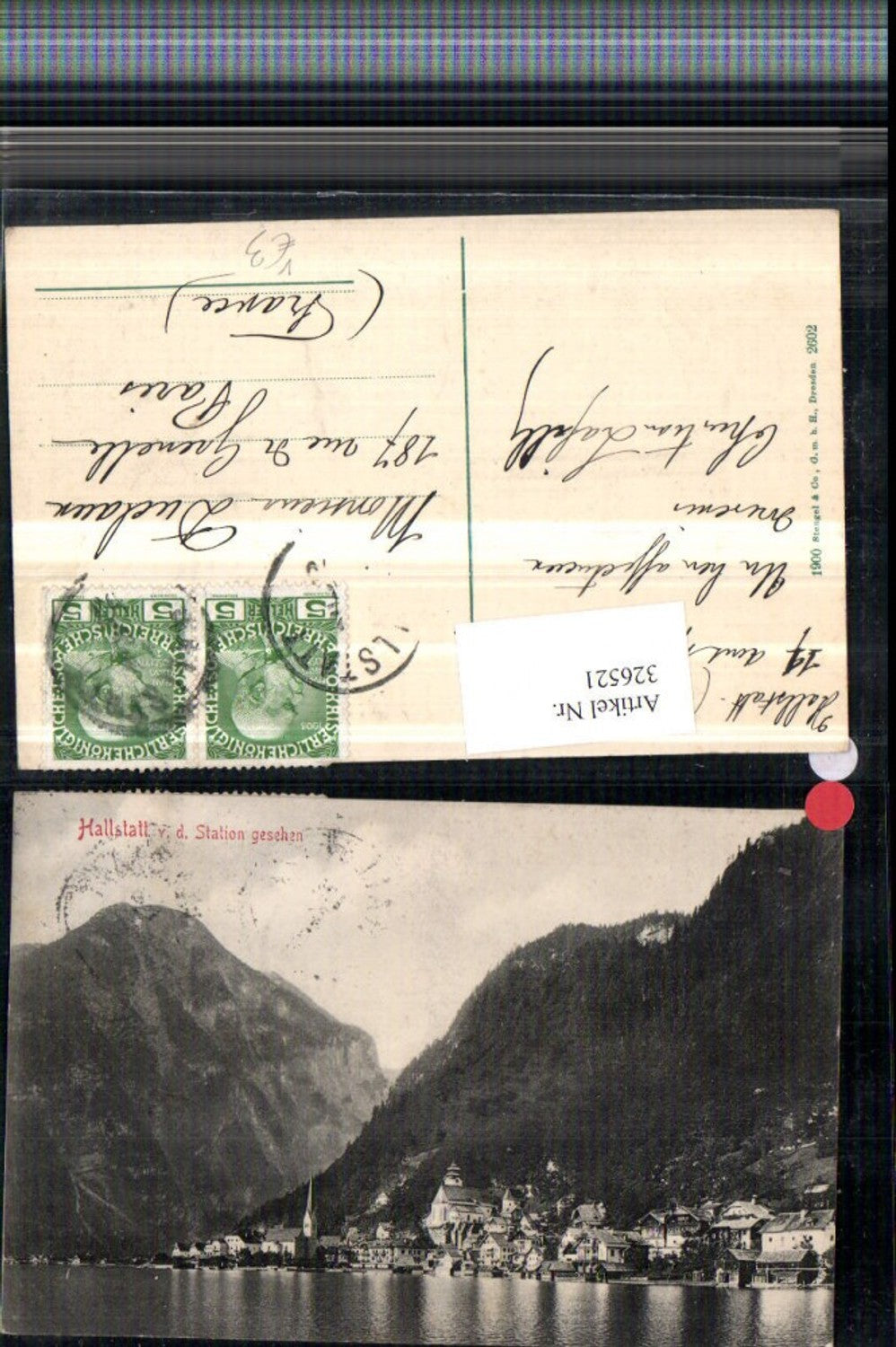 326521,Hallstatt Teilansicht von d. Station pub Stengel & Co 2602