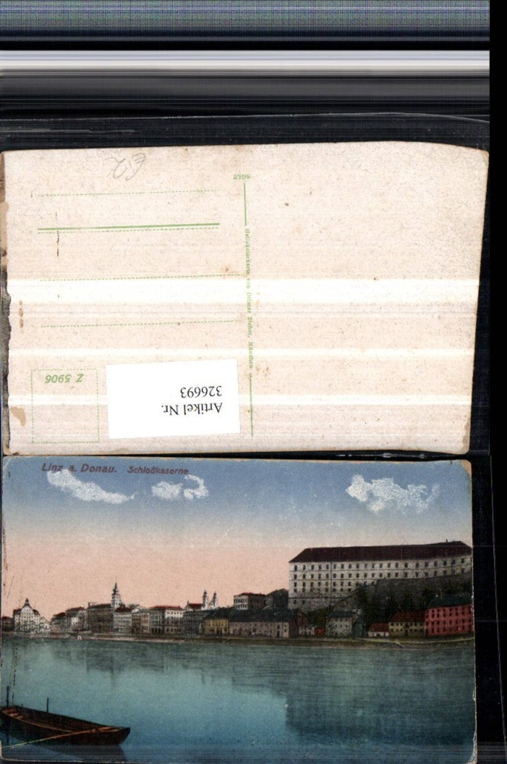 326693,Linz an d. Donau Teilansicht m. Schlosskaserne pub Ottmar Zieher 5906