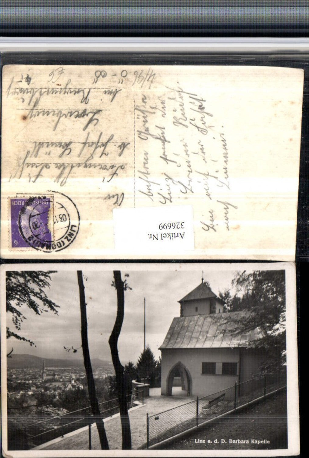 326699,Linz an d. Donau Teilansicht Barbara Kapelle