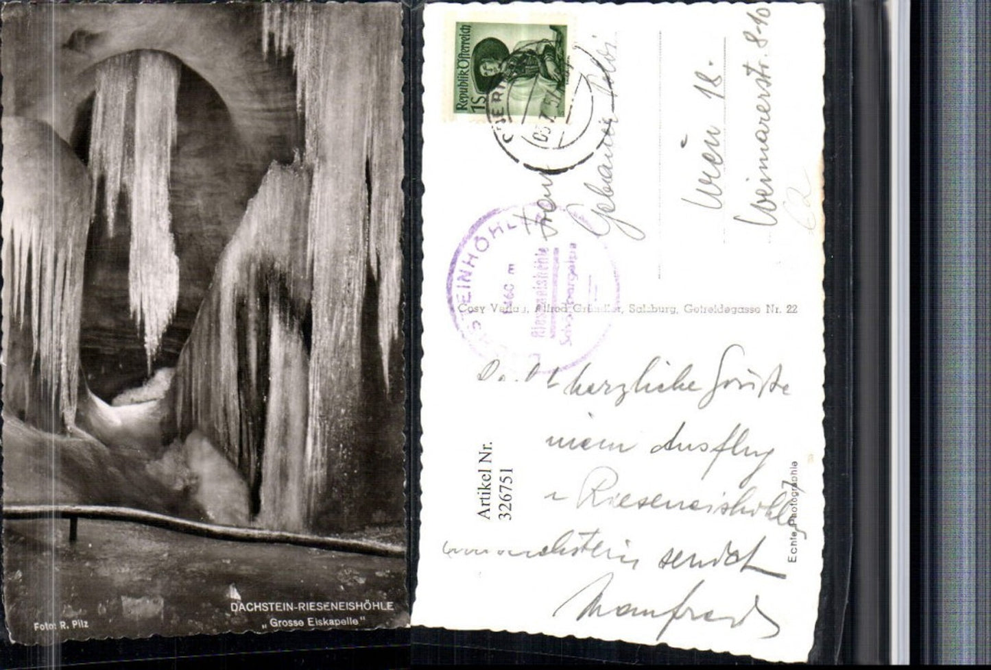 326751,Dachstein Rieseneishöhle b. Obertraun Große Eiskapelle