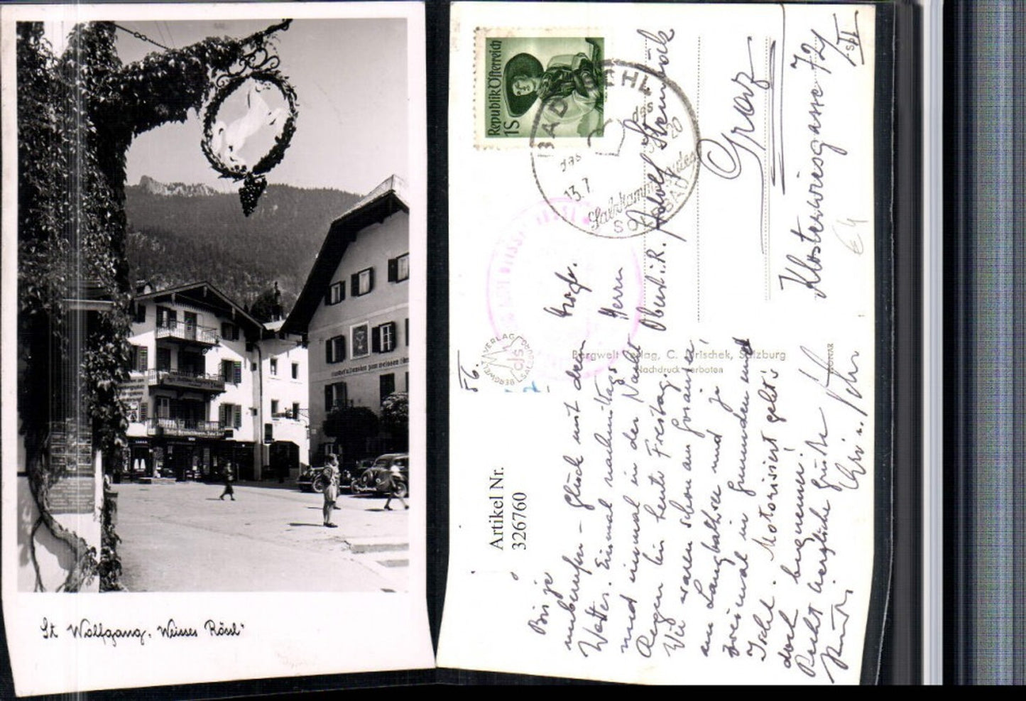 326760,St. Wolfgang Weißes Rössl u. Gasthof zum Weißen Hirsch