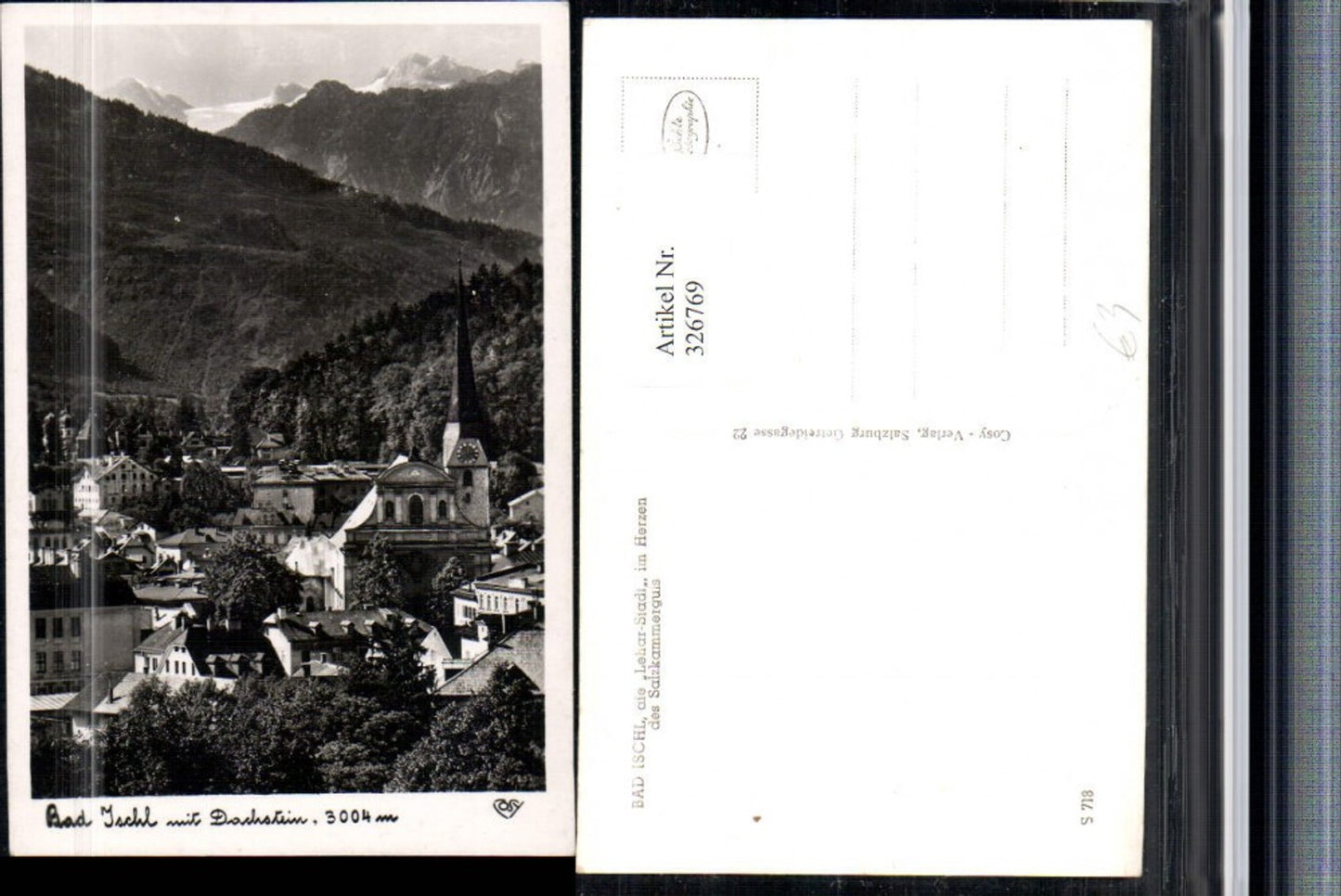326769,Bad Ischl Teilansicht m. Dachstein Bergkulisse pub Cosy