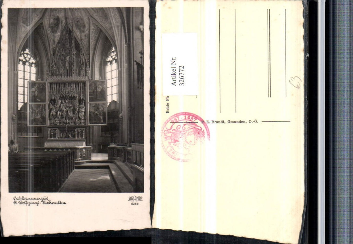 326772,St. Wolfgang Kirche Innenansicht Pacheraltar pub Brandt 6255