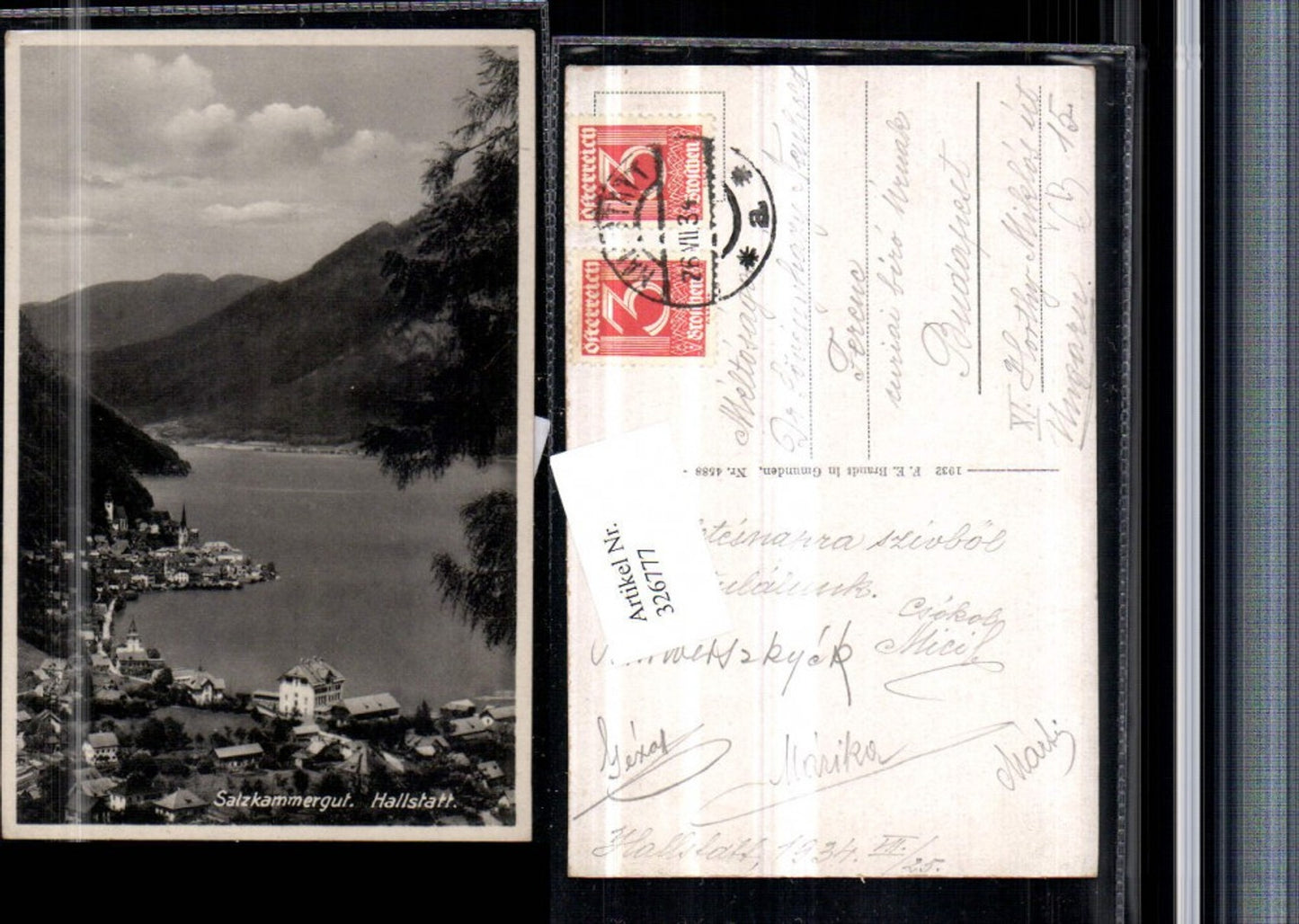 326777,Hallstatt Totale pub F. E. Brandt 4588