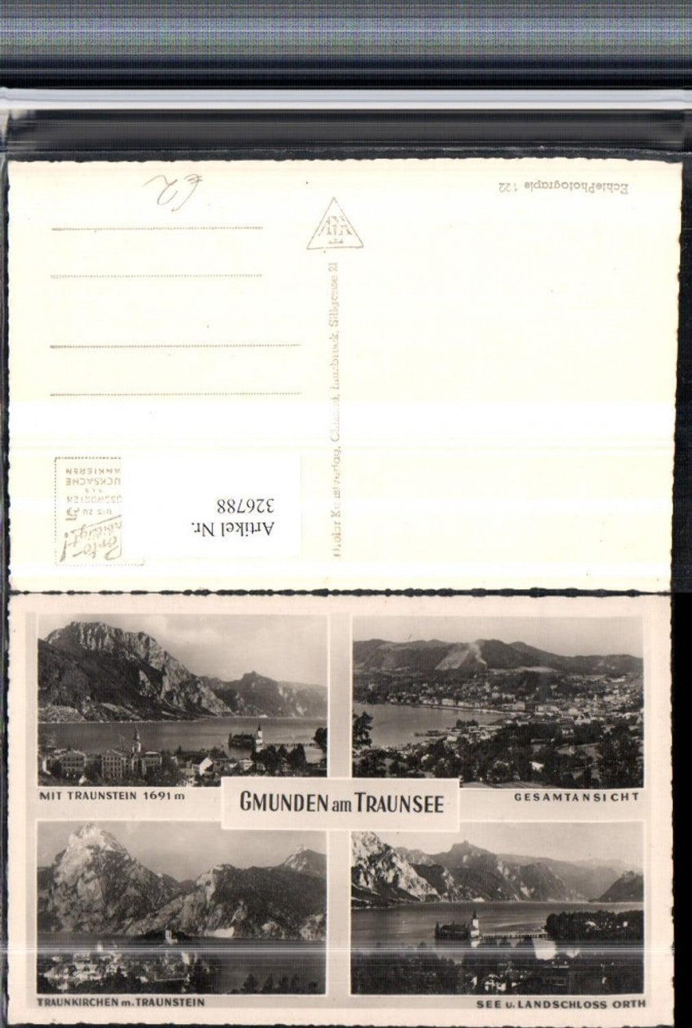 326788,Gmunden am Traunsee Totale Schloss Orth Ort Traunkirchen Mehrbildkarte