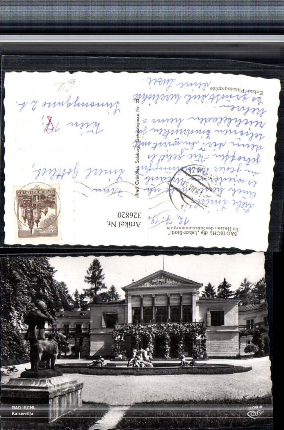 326820,Bad Ischl Kaiservilla Brunnen Denkmal pub Cosy 709a