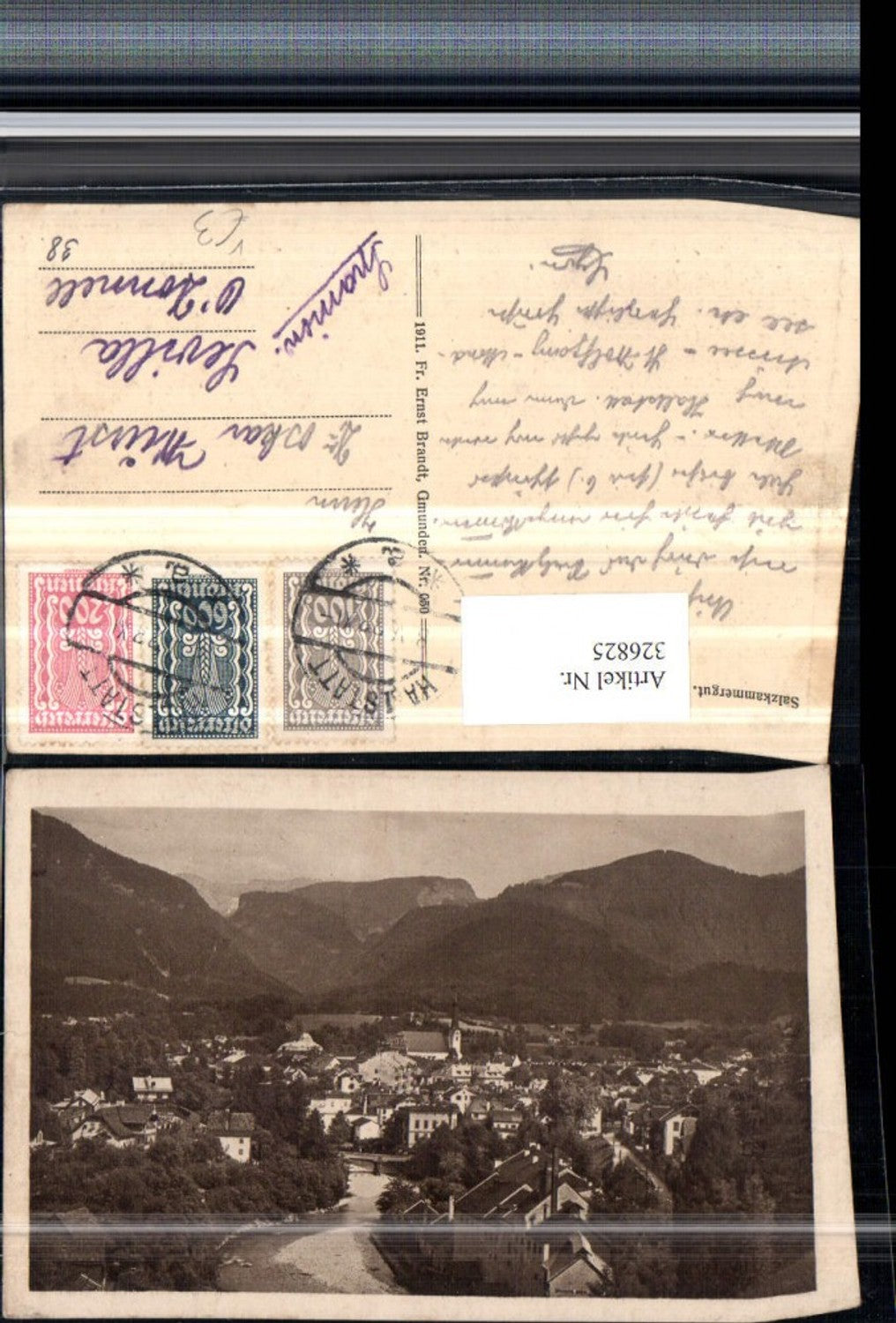 326825,Bad Ischl Totale Bergkulisse pub F. E. Brandt 050