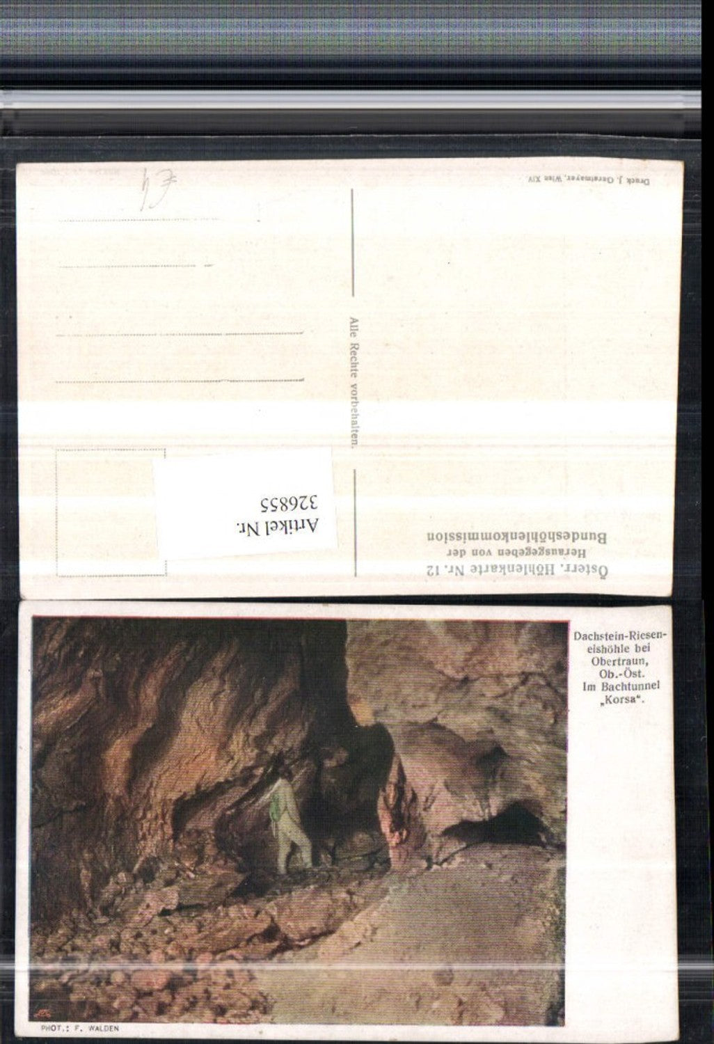 326855,Dachstein-Eisriesenhöhle b. Obertraun Im Bachtunnel Korsa